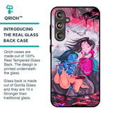 Radha Krishna Art Glass Case for Samsung Galaxy F55 5G