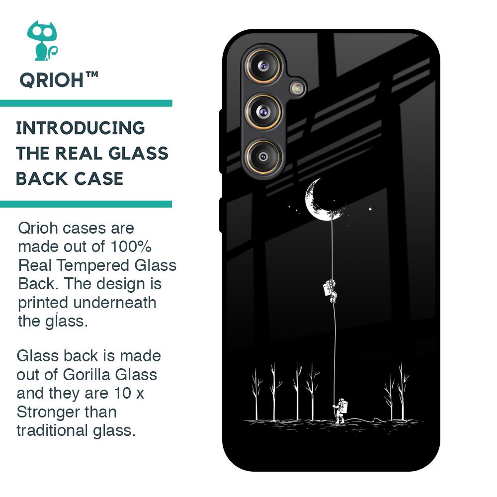 Catch the Moon Glass Case for Samsung Galaxy F55 5G