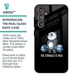 Real Struggle Glass Case for Samsung Galaxy F55 5G