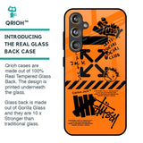 Anti Social Club Glass Case for Samsung Galaxy F55 5G
