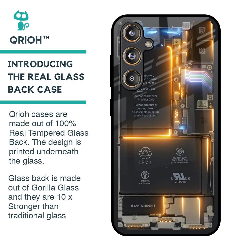 Glow Up Skeleton Glass Case for Samsung Galaxy F55 5G