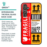 Handle With Care Glass Case for Samsung Galaxy F55 5G