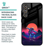 Retro Astronaut Glass Case for Samsung Galaxy F55 5G