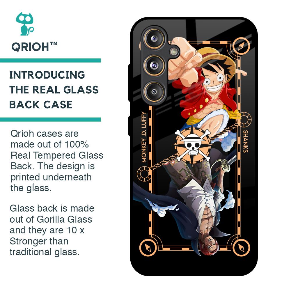 Shanks & Luffy Glass Case for Samsung Galaxy F55 5G