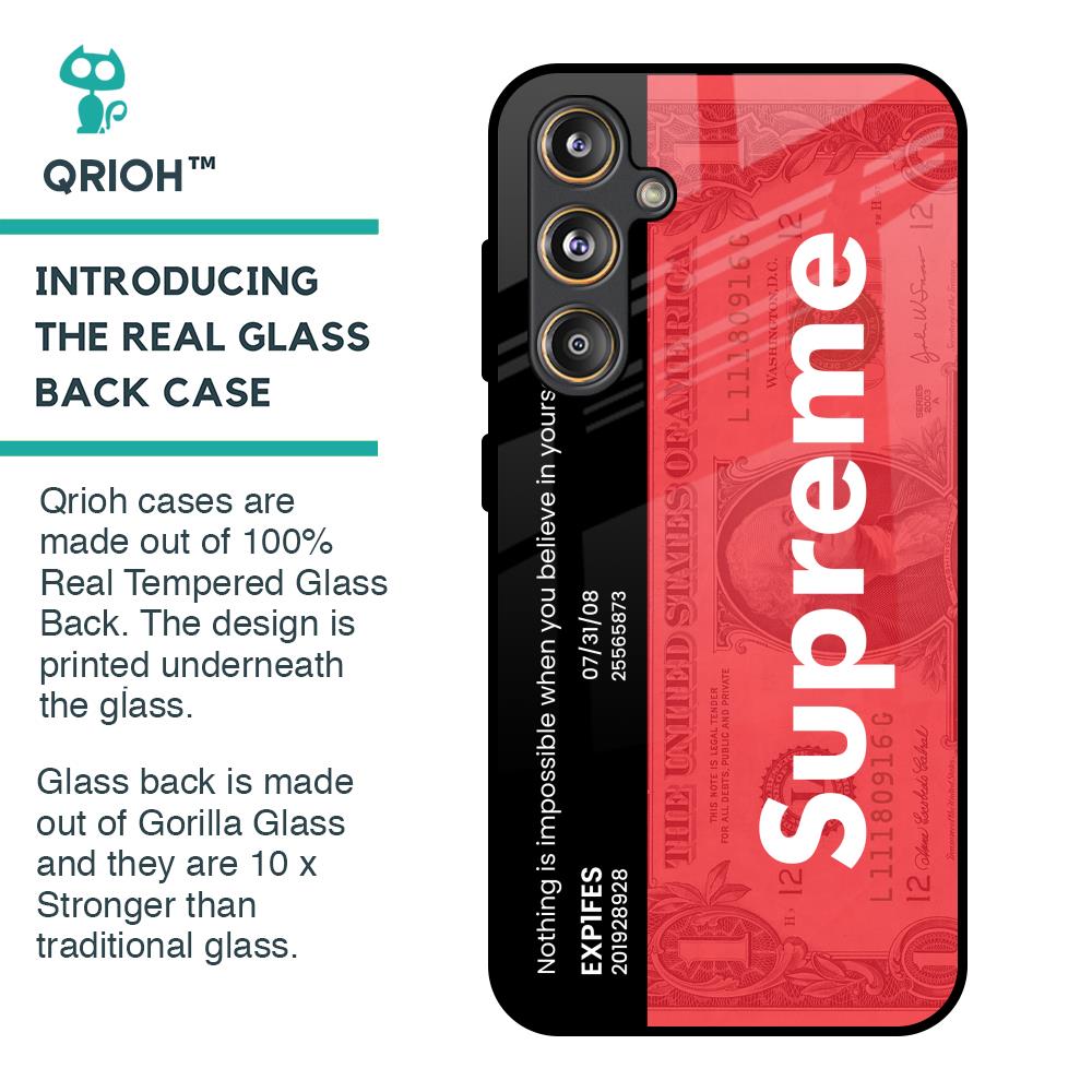 Supreme Ticket Glass Case for Samsung Galaxy F55 5G