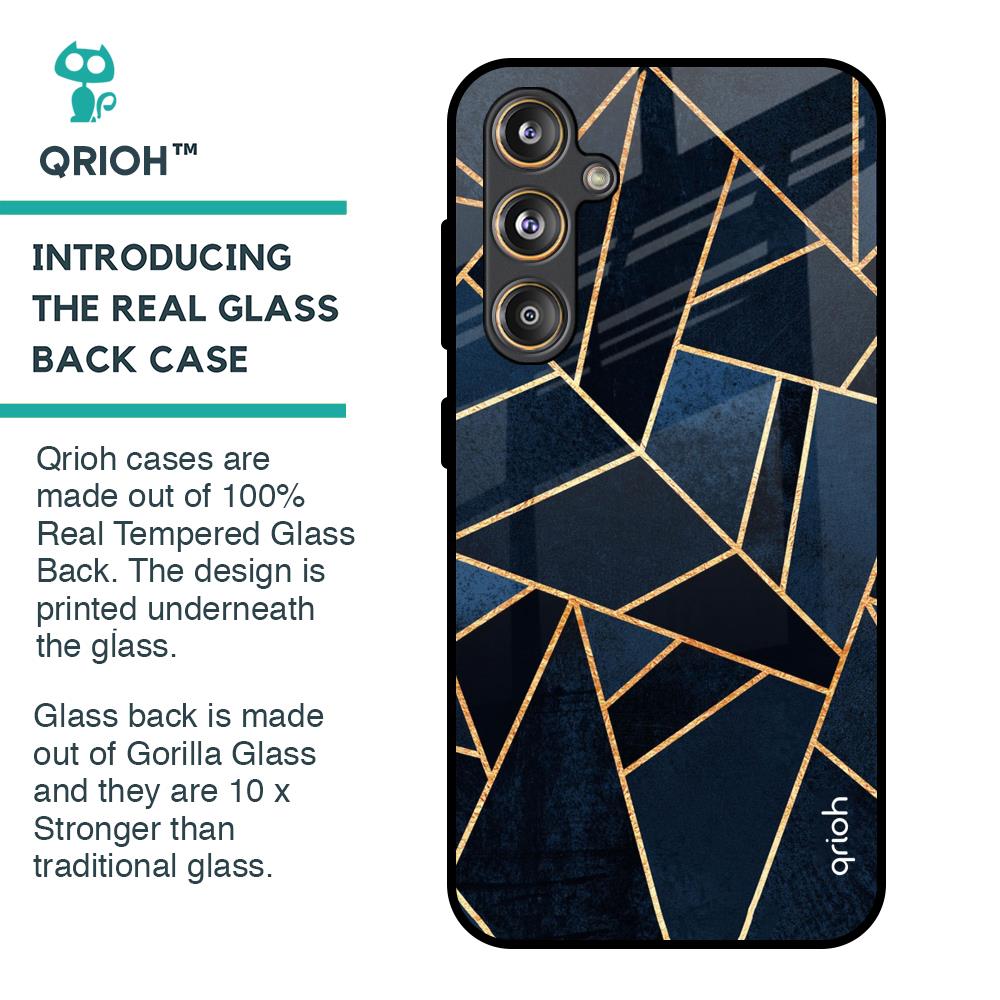 Abstract Tiles Glass Case for Samsung Galaxy F55 5G