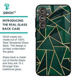 Abstract Green Glass Case For Samsung Galaxy F55 5G