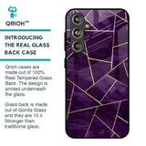 Geometric Purple Glass Case For Samsung Galaxy F55 5G