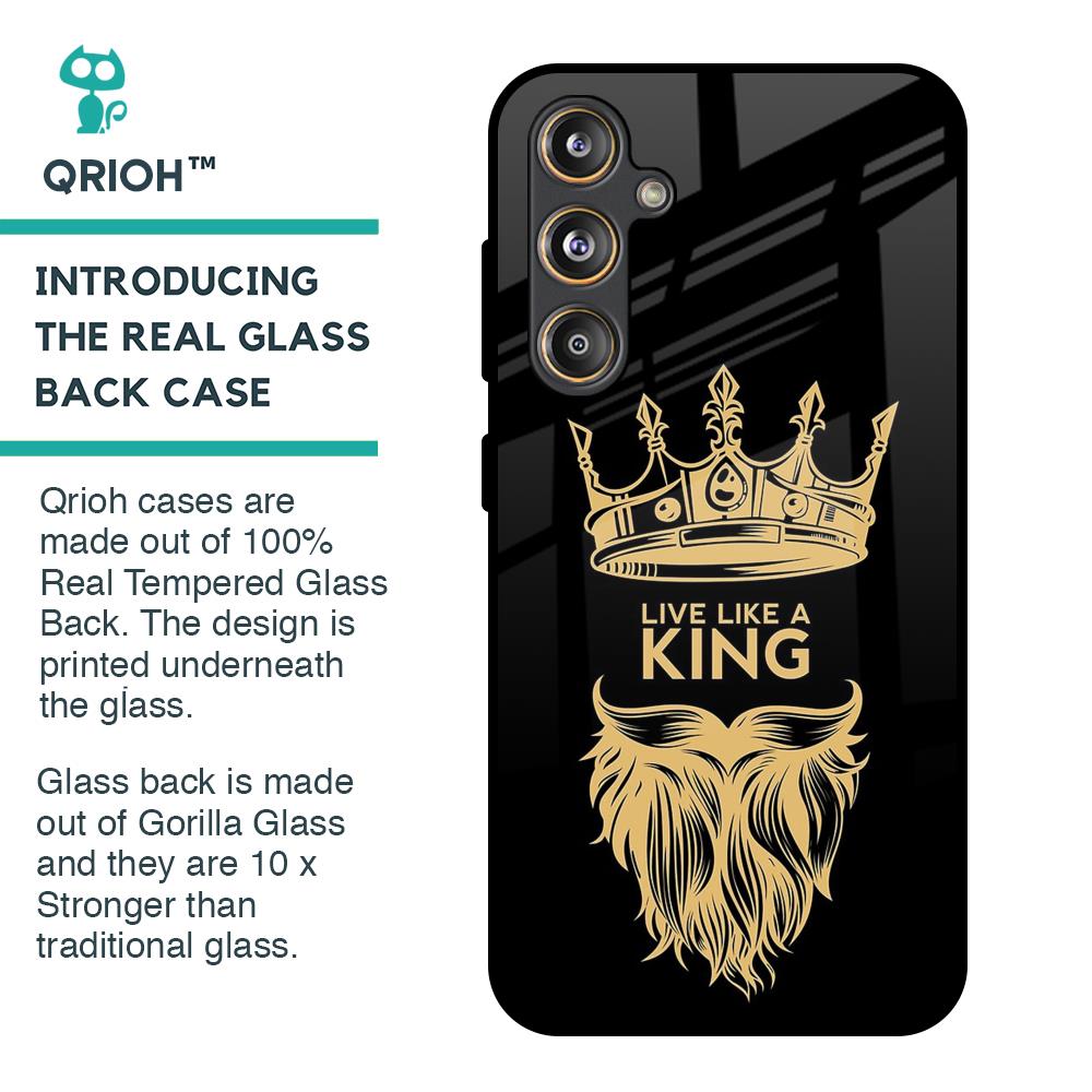 King Life Glass Case For Samsung Galaxy F55 5G