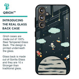 Astronaut Dream Glass Case For Samsung Galaxy F55 5G