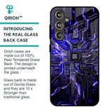 Techno Color Pattern Glass Case For Samsung Galaxy F55 5G