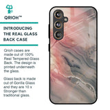 Pink And Grey Marble Glass Case For Samsung Galaxy F55 5G