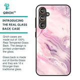 Diamond Pink Gradient Glass Case For Samsung Galaxy F55 5G