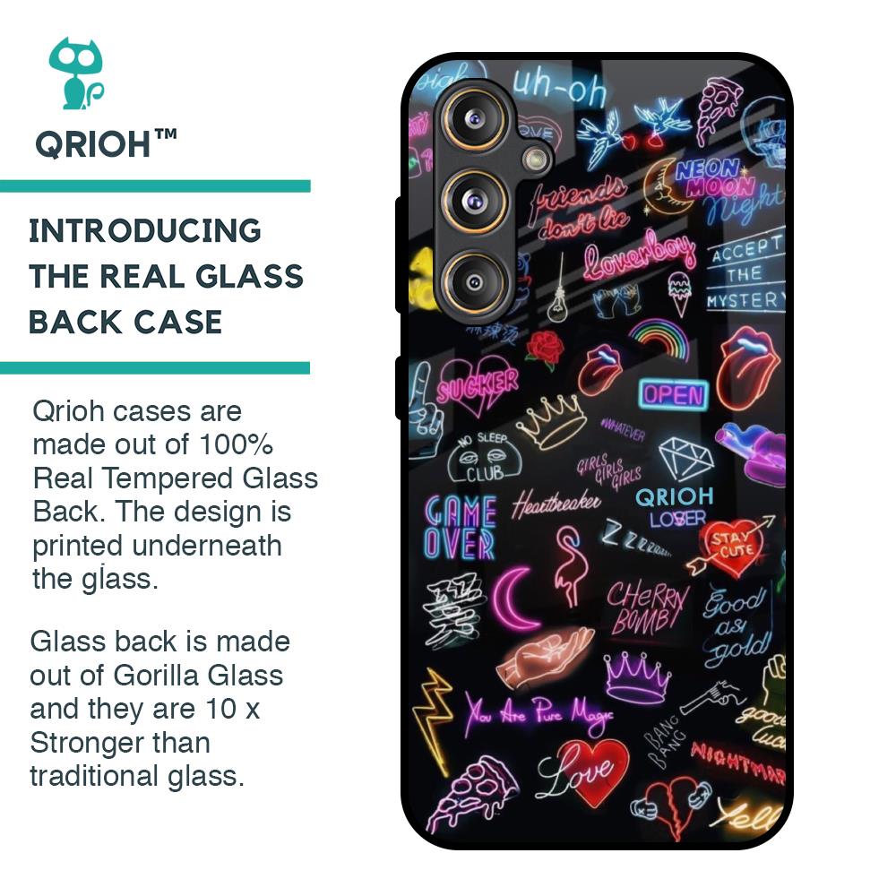 Accept The Mystery Glass Case for Samsung Galaxy F55 5G