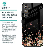 Floating Floral Print Glass Case for Samsung Galaxy F55 5G