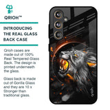 Aggressive Lion Glass Case for Samsung Galaxy F55 5G