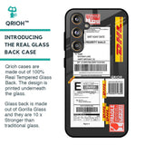Cool Barcode Label Glass Case For Samsung Galaxy F55 5G