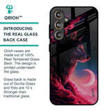 Moon Wolf Glass Case for Samsung Galaxy F55 5G
