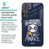 Struggling Panda Glass Case for Samsung Galaxy F55 5G