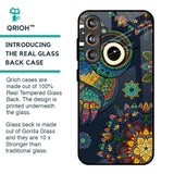 Owl Art Glass Case for Samsung Galaxy F55 5G