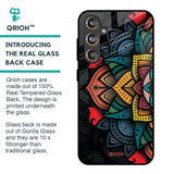 Retro Gorgeous Flower Glass Case for Samsung Galaxy F55 5G