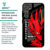Red Vegeta Glass Case for Samsung Galaxy F55 5G