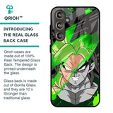 Anime Green Splash Glass Case for Samsung Galaxy F55 5G