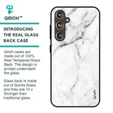 Modern White Marble Glass Case for Samsung Galaxy F55 5G