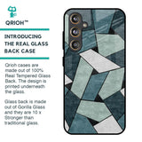 Abstact Tiles Glass Case for Samsung Galaxy F55 5G