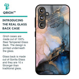 Marble Ink Abstract Glass Case for Samsung Galaxy F55 5G