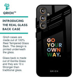 Go Your Own Way Glass Case for Samsung Galaxy F55 5G
