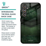 Green Leather Glass Case for Samsung Galaxy F55 5G