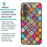 Multicolor Mandala Glass Case for Samsung Galaxy F55 5G