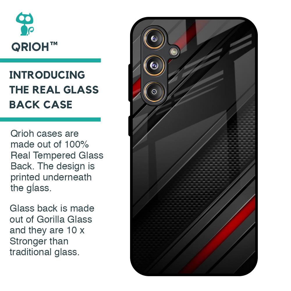 Modern Abstract Glass Case for Samsung Galaxy F55 5G