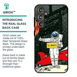 Astronaut on Mars Glass Case for Samsung Galaxy F55 5G