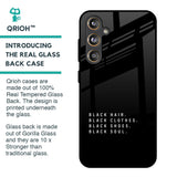 Black Soul Glass Case for Samsung Galaxy F55 5G