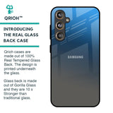 Blue Grey Ombre Glass Case for Samsung Galaxy F55 5G