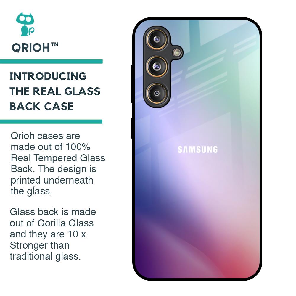 Abstract Holographic Glass Case for Samsung Galaxy F55 5G