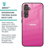 Pink Ribbon Caddy Glass Case for Samsung Galaxy F55 5G