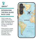 Fly Around The World Glass Case for Samsung Galaxy F55 5G