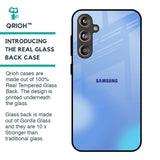 Vibrant Blue Texture Glass Case for Samsung Galaxy F55 5G