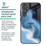 Blue Waves Glass Case for Samsung Galaxy F55 5G