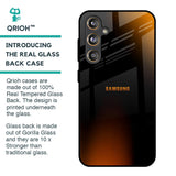 Orange Black Fusion Glass Case for Samsung Galaxy F55 5G