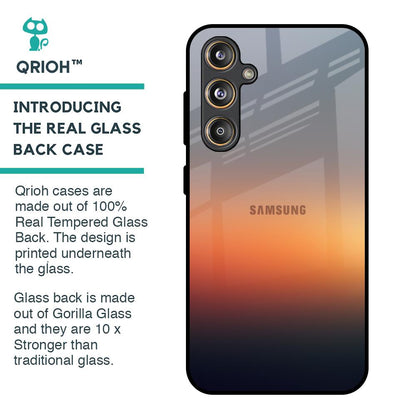 Aesthetic Orange Glass Case for Samsung Galaxy F55 5G