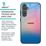 Blue & Pink Ombre Glass case for Samsung Galaxy F55 5G