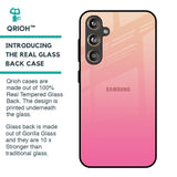 Pastel Pink Gradient Glass Case For Samsung Galaxy F55 5G