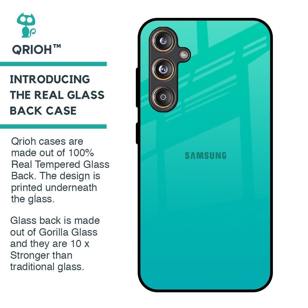 Cuba Blue Glass Case For Samsung Galaxy F55 5G