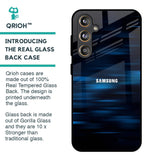 Blue Rough Abstract Glass Case for Samsung Galaxy F55 5G