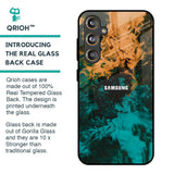 Watercolor Wave Glass Case for Samsung Galaxy F55 5G