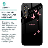 Fly Butterfly Glass Case for Samsung Galaxy F55 5G